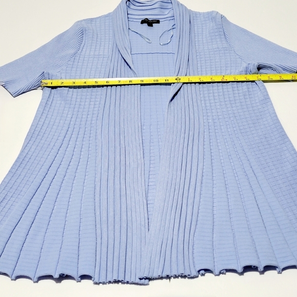 Lane Bryant Periwinkle Short Sleeve Cardigan (22/24) - Picture 8 of 9